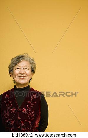 Portrait of senior Asian woman View Large Photo Image Stock Image - Portrait of senior Asian woman. Fotosearch