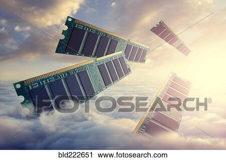 RAM modules floating above clouds View Large Photo Image Stock Image - RAM modules floating above clouds. Fotosearch