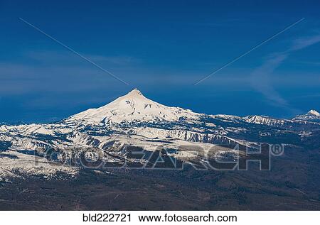 "Snow-covered mountain, Maupin, Oregon, United States, " View Large Photo Image Stock Image - "Snow-covered mountain, Maupin, Oregon, United States, ". Fotosearch
