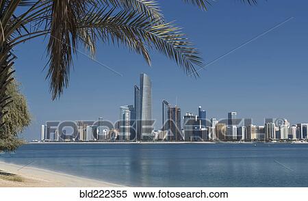 Stock Photography - "Urban waterfront, Abu Dhabi, Abu Dhabi Emirate, United Arab Emirates, ". Fotosearch