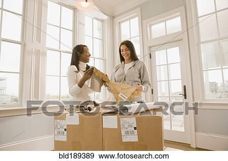 Women planning interior design View Large Photo Image Stock Photo - Women planning interior design. Fotosearch