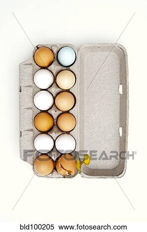 Colored eggs and one broken egg in carton View Large Photo Image Stock Photography - Colored eggs and one broken egg in carton. Fotosearch