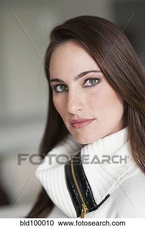 Stock Image - Serious Cuban woman. Fotosearch