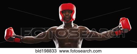 African American boxer in protective gear View Large Photo Image Stock Image - African American boxer in protective gear. Fotosearch