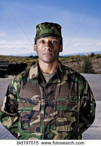 African American soldier in camouflage uniform View Large Photo Image Stock Photography - African American soldier in camouflage uniform. Fotosearch