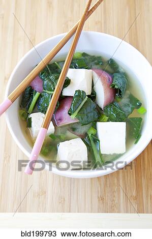 Bowl of Japanese soup View Large Photo Image Stock Image - Bowl of Japanese soup. Fotosearch