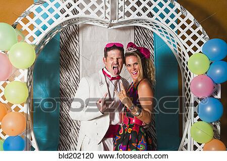Caucasian couple at retro prom View Large Photo Image Stock Image - Caucasian couple at retro prom. Fotosearch