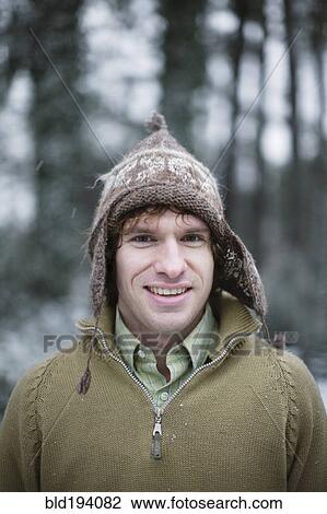 Caucasian man in cap outdoors View Large Photo Image Stock Image - Caucasian man in cap outdoors. Fotosearch