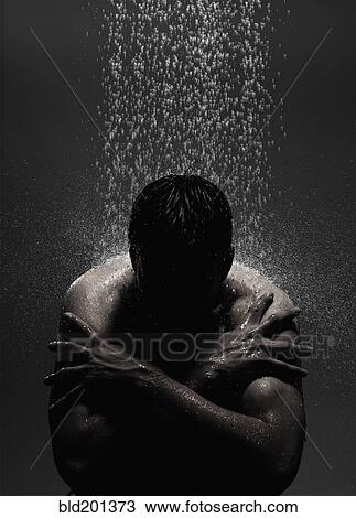 Caucasian man sitting in shower View Large Photo Image Stock Image - Caucasian man sitting in shower. Fotosearch