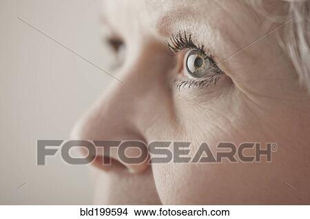 Picture - Close up of Caucasian woman's eye. Fotosearch