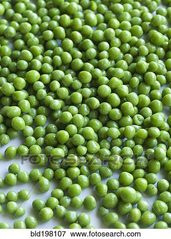 Stock Photo - Close up of green peas. Fotosearch