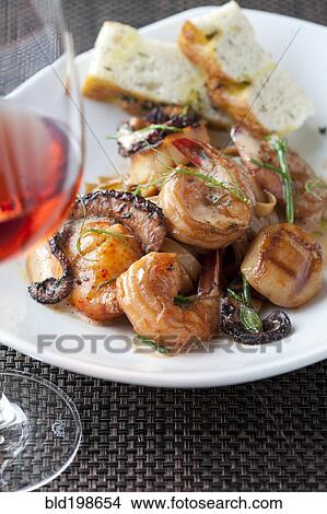 Close up of shrimp entree View Large Photo Image Picture - Close up of shrimp entree. Fotosearch