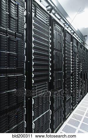 Computer racks in server room View Large Photo Image Stock Image - Computer racks in server room. Fotosearch