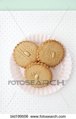 Stock Photograph - Cookies on a plate. Fotosearch