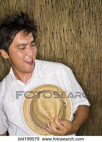 Stock Photo - Dancing Japanese man. Fotosearch
