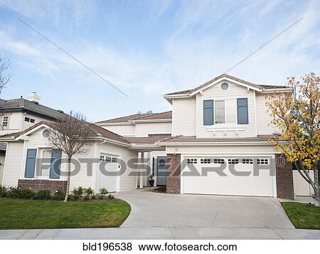 Stock Photo - Driveway of house. Fotosearch