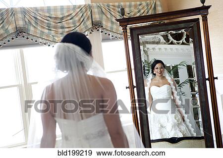 Stock Photo - Egyptian bride in wedding dress. Fotosearch