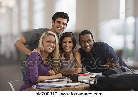 Friends studying together View Large Photo Image Stock Photo - Friends studying together. Fotosearch