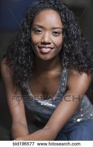 Glamorous mixed race woman View Large Photo Image Stock Photo - Glamorous mixed race woman. Fotosearch