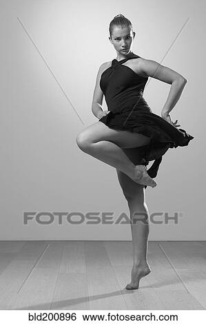 Graceful barefoot dancer View Large Photo Image Stock Photograph - Graceful barefoot dancer. Fotosearch