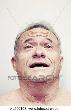 Older Caucasian man crying View Large Photo Image Stock Image - Older Caucasian man crying. Fotosearch