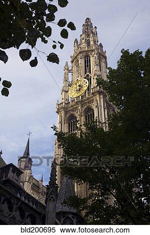 Ornate clock tower of cathedral View Large Photo Image Stock Photography - Ornate clock tower of cathedral. Fotosearch