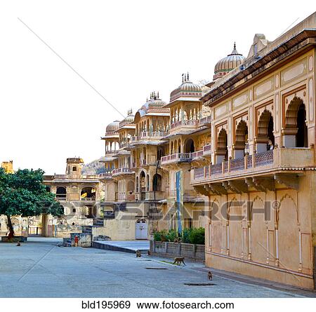 Ornate Indian temple with balconies and tomes View Large Photo Image Stock Photo - Ornate Indian temple with balconies and tomes. Fotosearch