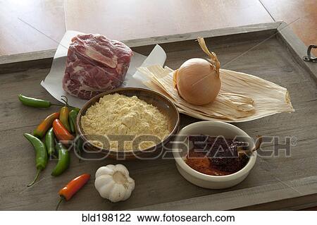 Stock Image - Patio table set with refreshing drinks. Fotosearch
