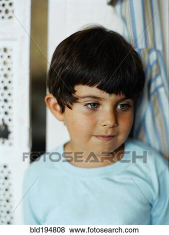 Stock Photo - Portrait of boy. Fotosearch