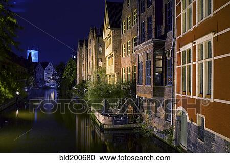 Quaint buildings along canal View Large Photo Image Stock Image - Quaint buildings along canal. Fotosearch