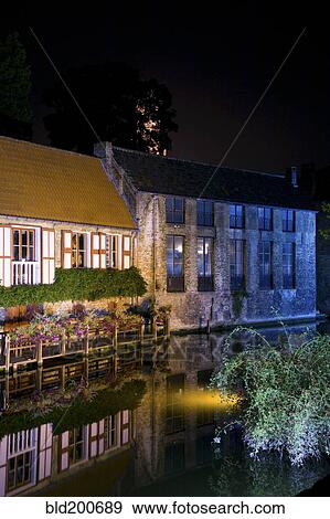 Quaint buildings along canal View Large Photo Image Stock Photo - Quaint buildings along canal. Fotosearch
