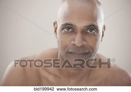 Stock Image - Serious Black man. Fotosearch