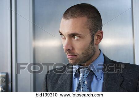 Stock Image - Serious businessman. Fotosearch