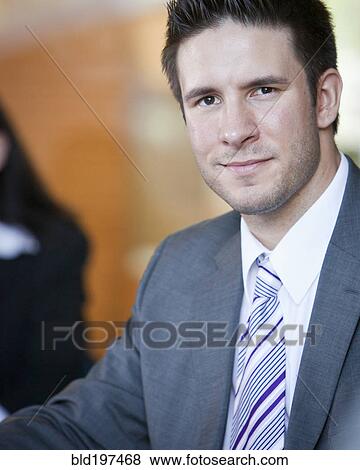 Stock Photo - Serious Caucasian businessman. Fotosearch