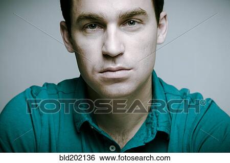 Stock Photograph - Serious Caucasian man. Fotosearch