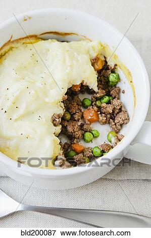 Stock Photo - Shepherd's pie in bowl. Fotosearch