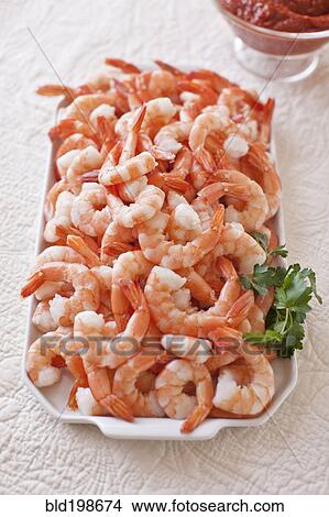 Shrimp on platter View Large Photo Image Picture - Shrimp on platter. Fotosearch