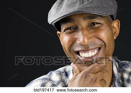 Smiling African American man View Large Photo Image Stock Photo - Smiling African American man. Fotosearch
