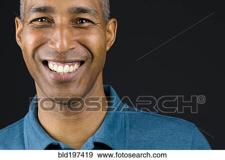 Smiling African American man View Large Photo Image Stock Photo - Smiling African American man. Fotosearch
