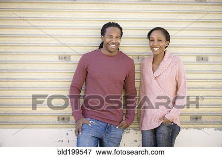Smiling Black couple View Large Photo Image Stock Photo - Smiling Black couple. Fotosearch