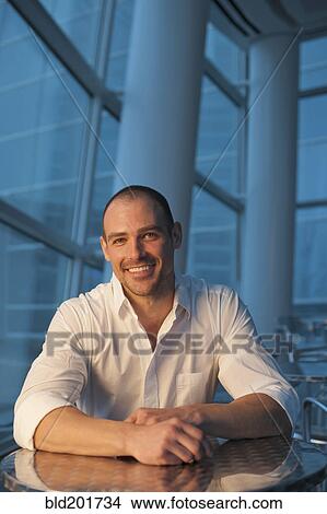 Picture - Smiling Caucasian man. Fotosearch