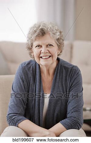 Stock Photo - Smiling Caucasian woman. Fotosearch