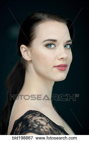Smiling, glamorous woman View Large Photo Image Stock Photo - Smiling, glamorous woman. Fotosearch