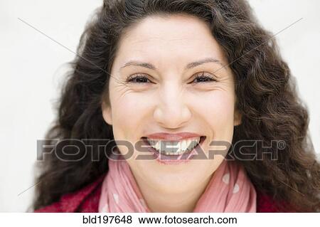 Stock Photo - Smiling Hispanic woman. Fotosearch