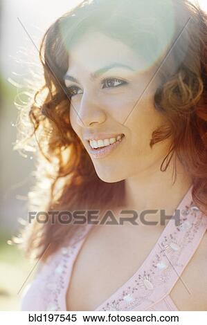 Stock Photography - Smiling Hispanic woman. Fotosearch