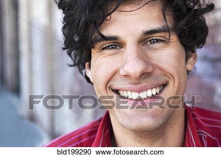 Stock Image - Smiling Native American man. Fotosearch