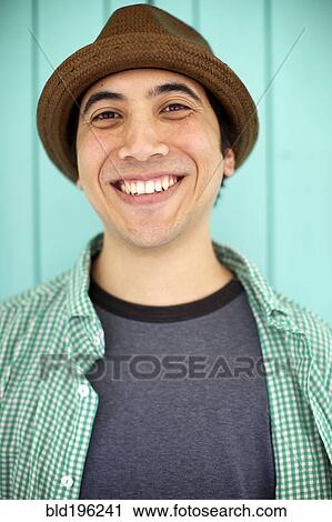 Stock Image - Smiling Pacific Islander man. Fotosearch