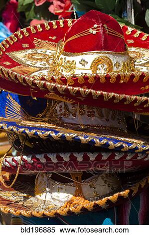 Stock Photography - Stack of Mexican sombreros. Fotosearch