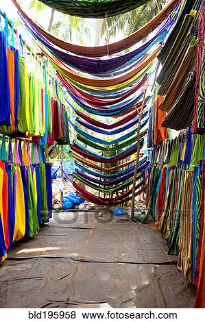 Variety of colorful Indian fabric View Large Photo Image Stock Photo - Variety of colorful Indian fabric. Fotosearch
