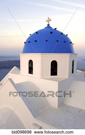 Blue dome of orthodox Greek church View Large Photo Image Stock Photo - Blue dome of orthodox Greek church. Fotosearch